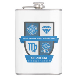 Virgo Verjaardag Crest™ voor 1-22 september Heupfles