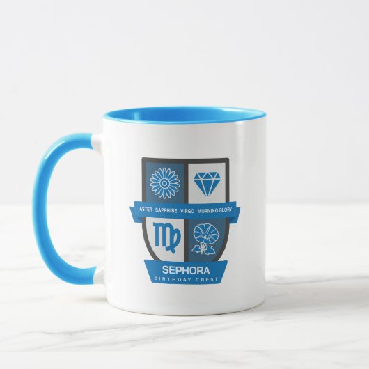 Virgo Verjaardag Crest™ voor 1-22 september mok (Links)