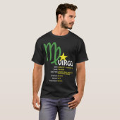 Virgo vertrekt donkere T-shirt (Voorkant volledig)