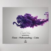 Virgo Vibes - Gepersonaliseerd sterrenbeeld Poster (Voorkant)