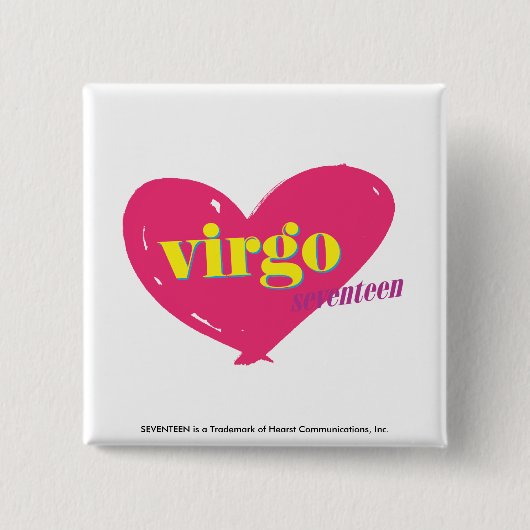 Virgo Vierkante Button 5,1 Cm (Voorkant)