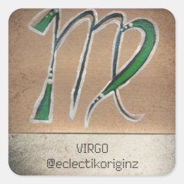 Virgo Vierkante Sticker