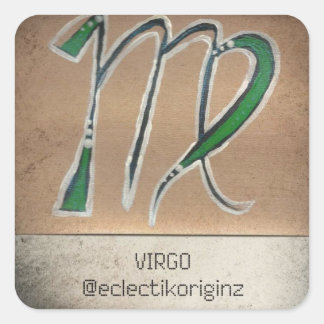 Virgo Vierkante Sticker
