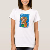 Virgo Virgin in de nacht T-shirt (Voorkant)