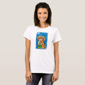 Virgo Virgin in de nacht T-shirt (Voorkant volledig)