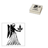 Virgo Virgin Zodiac Art Stempel (Gestempeld)