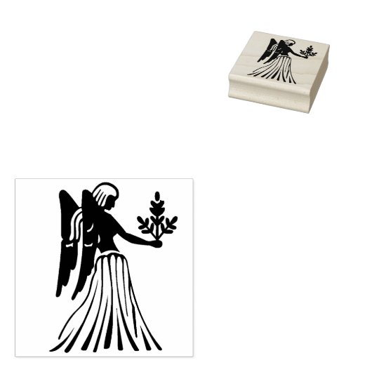 Virgo Virgin Zodiac Art Stempel (Gestempeld)
