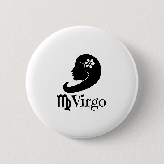 Virgo - virgins ronde button 5,7 cm (Voorkant)