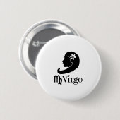 Virgo - virgins ronde button 5,7 cm (Voorkant /achterkant)