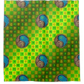 Virgo & Water Monkey Douchegordijn (Voorkant)