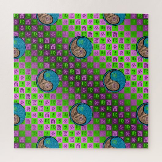 Virgo & Water Rooster Legpuzzel (Verticaal)