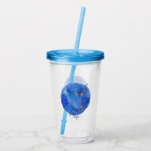 Virgo Waterverf Night Sky Constellation Zodiac Acryl Drinkbeker (Achterkant)