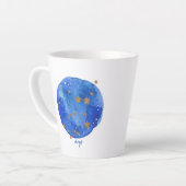 Virgo Waterverf Night Sky Constellation Zodiac Latte Mok (Linkerhoek)
