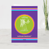 Virgo Wenskaart Kaart (Achterkant)