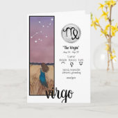 Virgo Wenskaart Kaart (Gele Bloem)