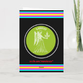 Virgo Wenskaart Kaart (Achterkant)