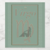 virgo wijn etiket (Enkel label)
