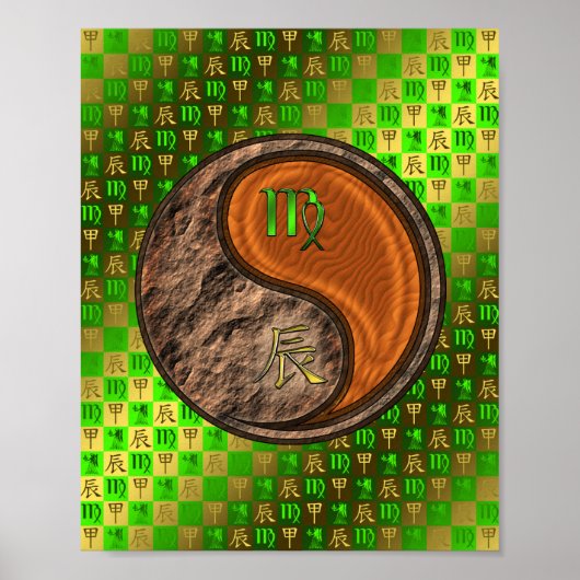 Virgo & Wood Dragon Poster (Voorkant)