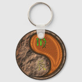 Virgo & Wood Dragon Sleutelhanger (Achterkant)