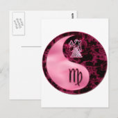Virgo Yin Yang Briefkaart (Voorkant / Achterkant)