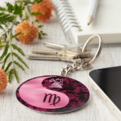 Virgo Yin Yang Sleutelhanger (Zijkant)