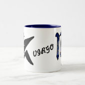 Virgo ziqpu tweekleurige koffiemok (Center)