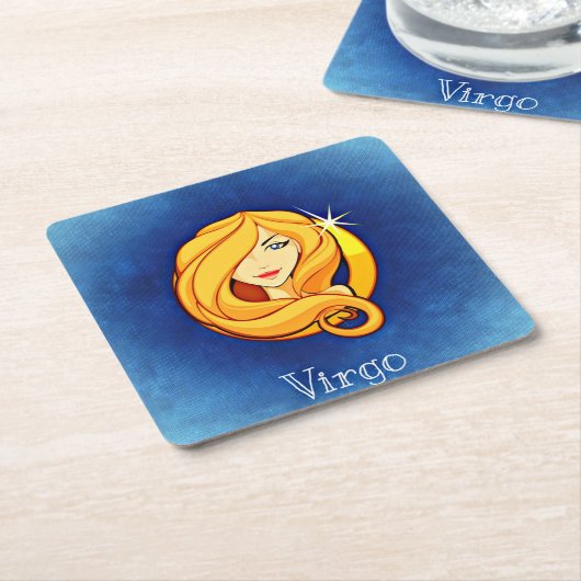 virgo zodiabetische onderzetters (Schuin)