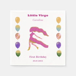 Virgo Zodiac 1st Birthday Balloons & Artistic Servet