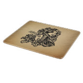 Virgo Zodiac Antiek Kijk Glass Snijplank (Hoek)