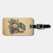 Virgo Zodiac Antiek look Bagagelabel (Voorkant horizontaal)