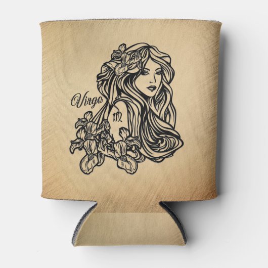 Virgo Zodiac Antiek look Blikjeskoeler (Voorkant)