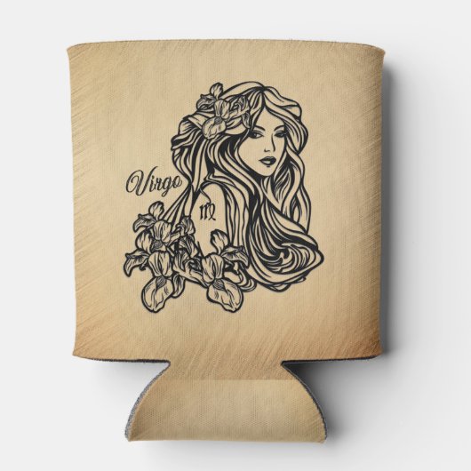 Virgo Zodiac Antiek look Blikjeskoeler (Achterkant)