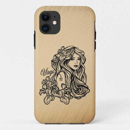 Virgo Zodiac Antiek look Case-Mate iPhone Case (Achterkant)