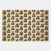 Virgo Zodiac Antiek look Inpakpapier Vel (Voorkant 2)