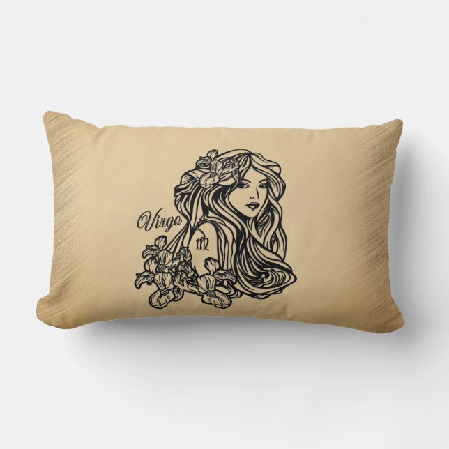 Virgo Zodiac Antiek look Kussen (Voorkant)