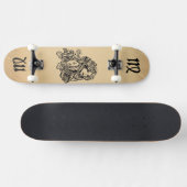 Virgo Zodiac Antiek Persoonlijk Skateboard (Horizontaal)