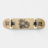 Virgo Zodiac Antiek Persoonlijk Skateboard (Horizontaal)