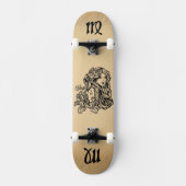 Virgo Zodiac Antiek Persoonlijk Skateboard (Voorkant)