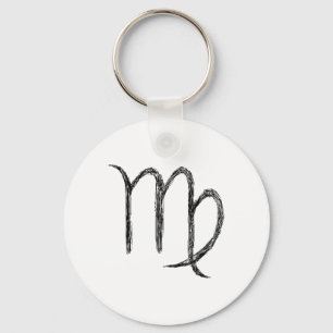 Virgo. Zodiac Astrological Sign. Sleutelhanger