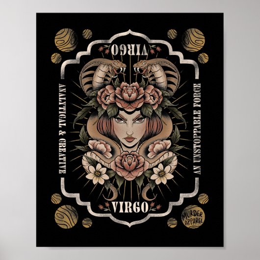 Virgo Zodiac Astrology48 Poster (Voorkant)