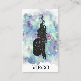 *~* VIRGO Zodiac Astrology Readted Blue Blauwgroen Visitekaartje