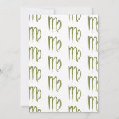 VIRGO Zodiac Astrology Summer Fall Wedding Kaart (Achterkant)