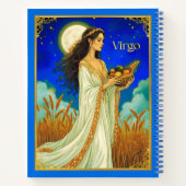 Virgo Zodiac Beauty Under a Night Sky Journal Notitieboek (Achterkant)
