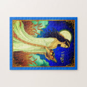 Virgo Zodiac Beauty Under a Night Sky Legpuzzel (Horizontaal)