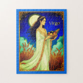 Virgo Zodiac Beauty Under a Night Sky Legpuzzel (Verticaal)
