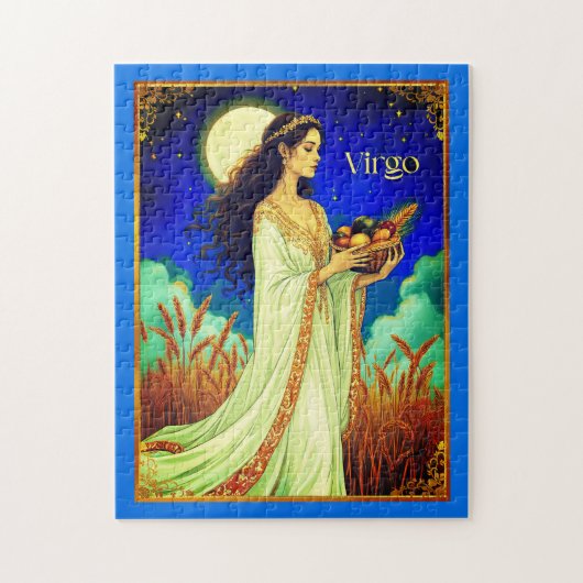 Virgo Zodiac Beauty Under a Night Sky Legpuzzel (Verticaal)