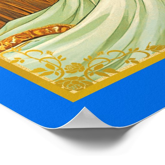 Virgo Zodiac Beauty Under a Night Sky Poster (Hoek)