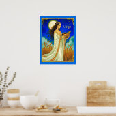 Virgo Zodiac Beauty Under a Night Sky Poster (Keuken)