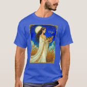 Virgo Zodiac Beauty Under a Night Sky T-shirt (Voorkant)