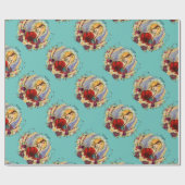 Virgo Zodiac Birthday Cadeaupapier (Vlak)